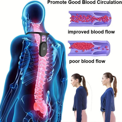 Smart Posture Corrector with Micro Vibration and Reminder Sensor for Back and Neck Alignment for Adults and Children