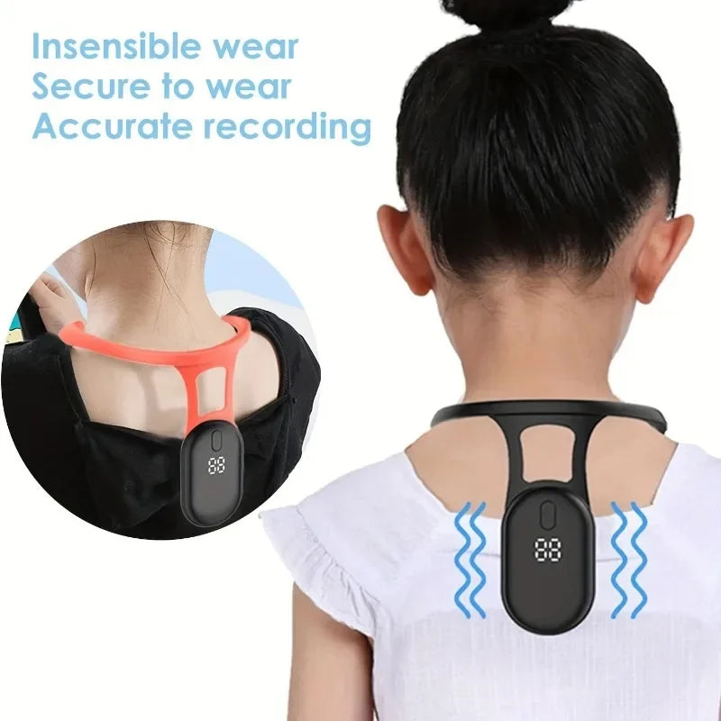 Smart Posture Corrector with Micro Vibration and Reminder Sensor for Back and Neck Alignment for Adults and Children